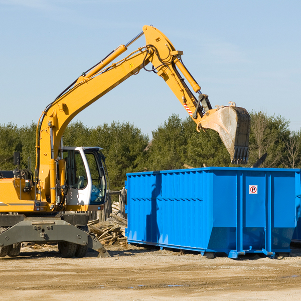 can i choose the location where the residential dumpster will be placed in Reedville VA